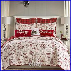 - Yuletide Quilt Set Twin/Twin XL Holiday Quilt 68X86 + One Standard Pillow Sh